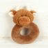 Highland Coo Cow Plush Baby Rattle - Jomanda - Free Gift Bag