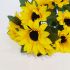 Sunflower Artificial Flower Bouquet - 10 Flowers - 42cm - Sincere