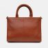 Highland Cow Tweed & Brown Leather Grab Bag Multiway Handbag - Yoshi