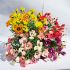 Cosmos Floral Bunch Bouquet Artificial 9 Stem - 4 Colours - Sincere