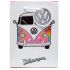 Volkswagen VW T1 Camper Bus Medium Gift Bag Pink - 23 x 17 x 9cm