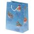 Christmas Robin Bird Medium Gift Bag - 23 x 17 x 9cm