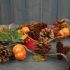 Autumn Pumpkin Pinecone Leaf Garland - 150cm - Satchville