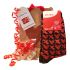 Valentines Ladies Socks With Sweets & Chocolate - Free Gift Bag Gift Set