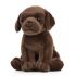 Chocolate Labrador Puppy Dog Plush Soft Toy - 15cm - Living Nature