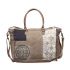 Retro Print Weekend Overnight Canvas Bag - S-1200 - Myra