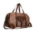 Durington Rail Duffle Weekend Overnight Canvas Brown Bag - S-9355 - Myra