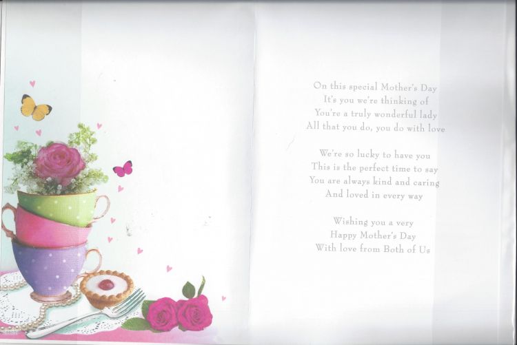 mothers day card from son and daughter in law