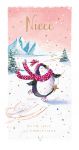 Christmas Card - Niece Penguin - The Wildlife Ling Design