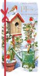 Christmas Card - Mum - Robins Bird Box - Raffia - At Home Ling Design
