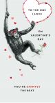 Valentine's Day Card - One I Love - Chimp Chimply The Best - King Street - Ling Design