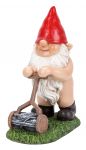 Gnaughty Gnome Naughty Mowing Lawn Ornament Gift - Indoor or Outdoor - Funny