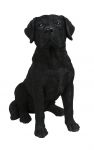 Black Labrador Dog - Lifelike Garden Ornament - Indoor or Outdoor - Real Life Vivid Arts