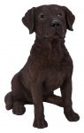 Vivid Arts Chocolate Labrador Dog - Garden Ornament 19cm - Indoor or Outdoor