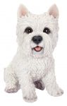 Vivid Arts West Highland Terrier Westie Dog - Garden Ornament 20cm - Indoor or Outdoor