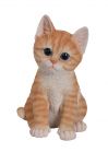 Ginger Kitten Cat - Lifelike Ornament Gift - Indoor or Outdoor - Pet Pals