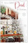 Christmas Card - Great Dad - Pub - Glitter - Out of the Blue